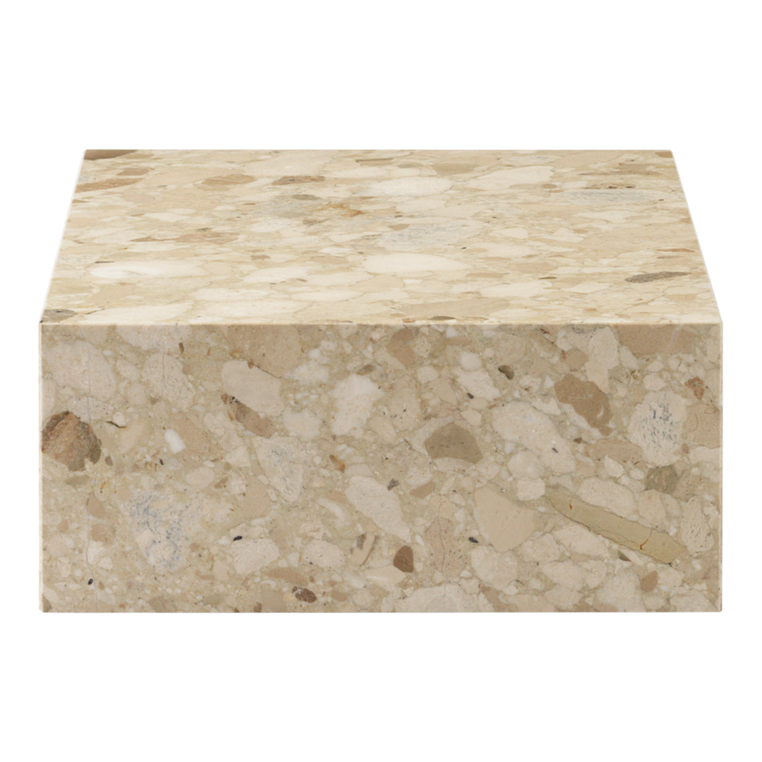 Marble Plinth Coffee Table - Low