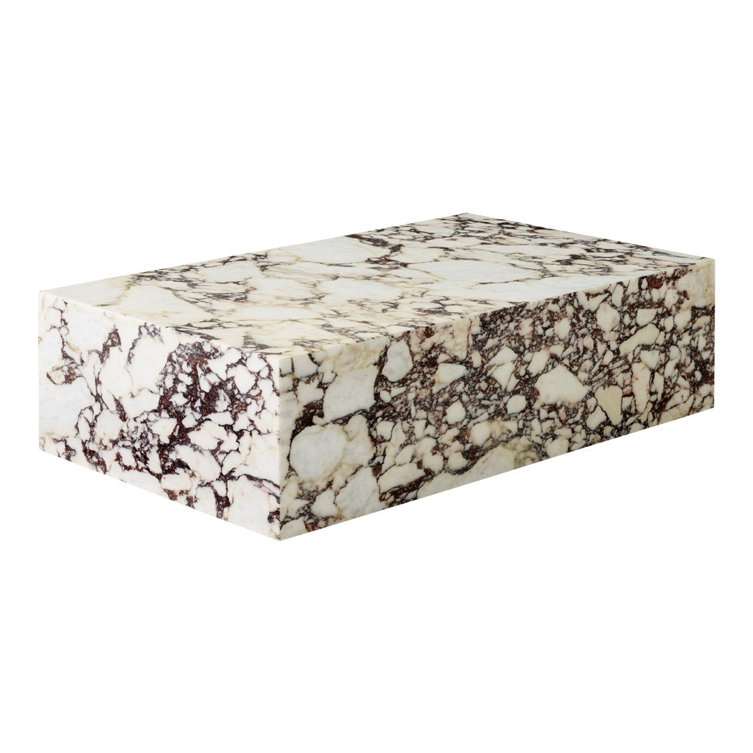 Marble Plinth Coffee Table - Low