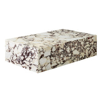Marble Plinth Coffee Table - Low