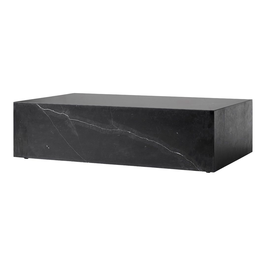 Marble Plinth Coffee Table - Low