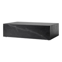 Marble Plinth Coffee Table - Low