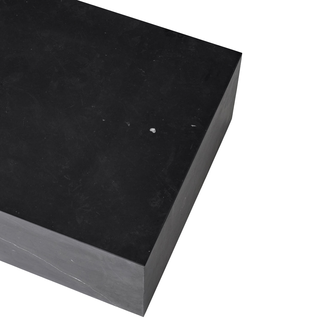 Marble Plinth Coffee Table - Low
