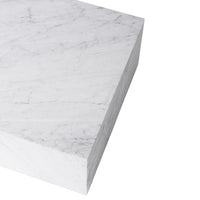 Marble Plinth Coffee Table - Low