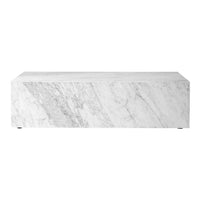 Marble Plinth Coffee Table - Low