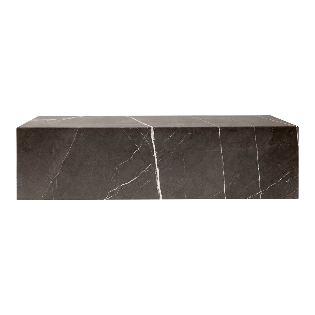 Marble Plinth Coffee Table - Low