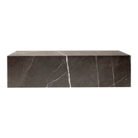 Marble Plinth Coffee Table - Low