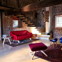 X Big Too 2-Seater Sofa - Wood Base