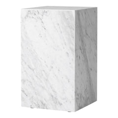 Marble Plinth Side Table - Tall