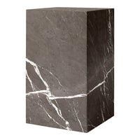 Marble Plinth Side Table - Tall