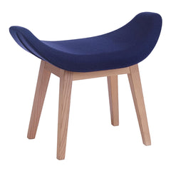 X Big Footrest - Wood Base - Upholstered