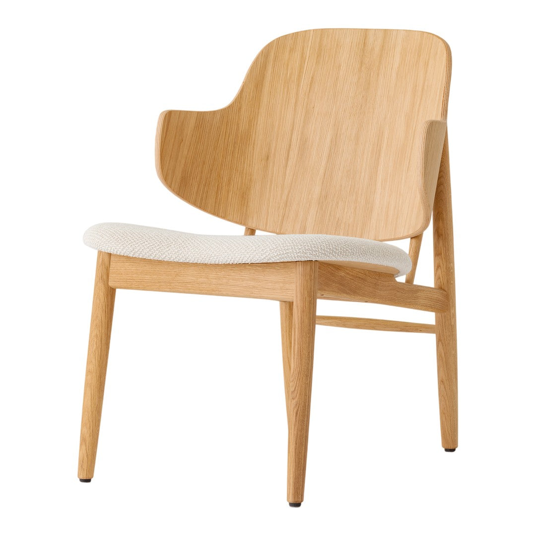 The Penguin Wooden Lounge Chair - Seat Upholstered