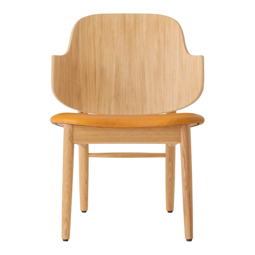 The Penguin Wooden Lounge Chair - Seat Upholstered
