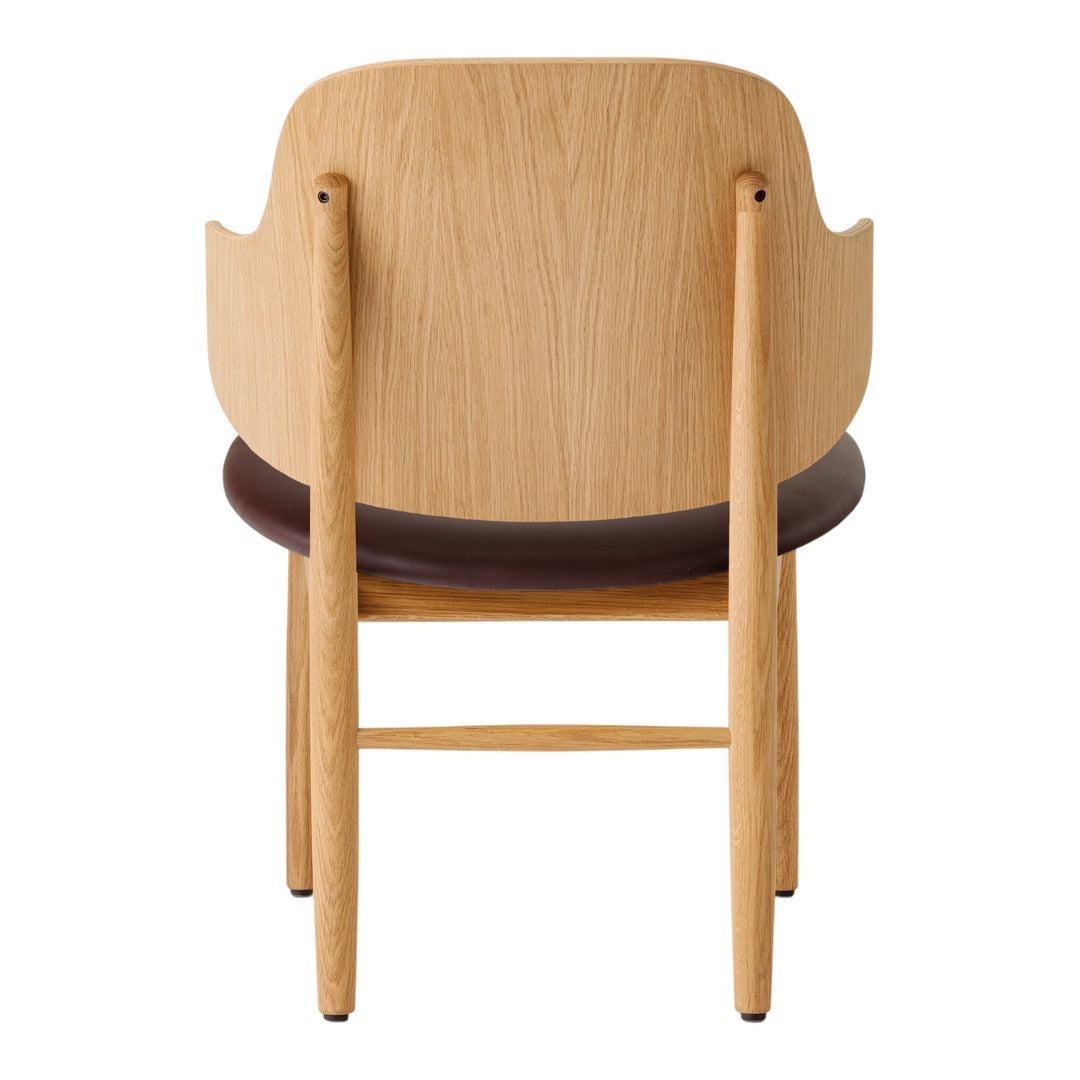 The Penguin Wooden Lounge Chair - Seat Upholstered