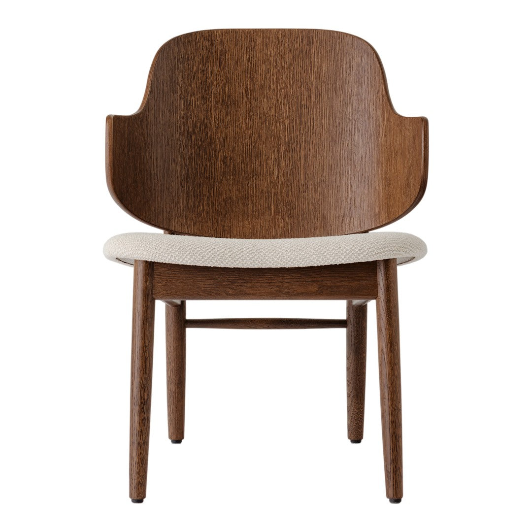 The Penguin Wooden Lounge Chair - Seat Upholstered