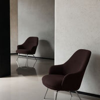 Rely HW140 High Back Lounge Armchair - Fully Upholstered - Tube Base