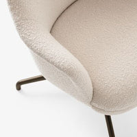 Rely HW139 High Back Lounge Armchair - Fully Upholstered - Four-Star Swivel Base