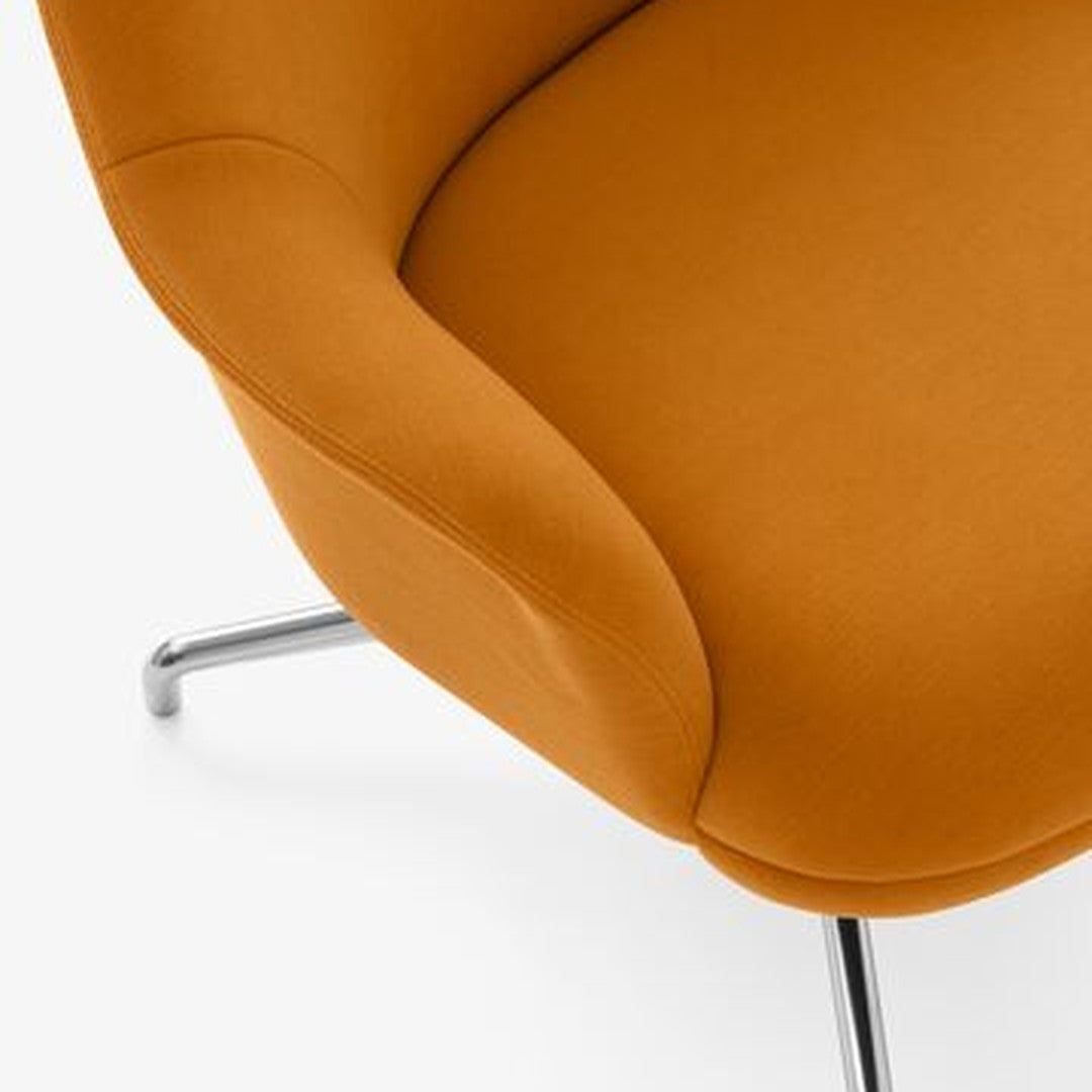 Rely HW139 High Back Lounge Armchair - Fully Upholstered - Four-Star Swivel Base