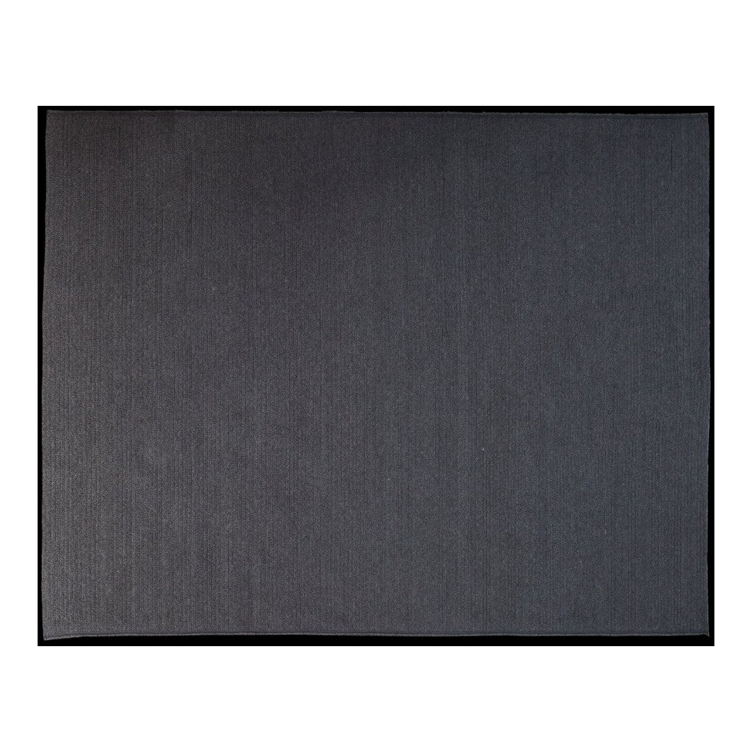 Solid black mat with a subtle textured pattern, featuring a sleek and modern look. Perfect for any decor style.