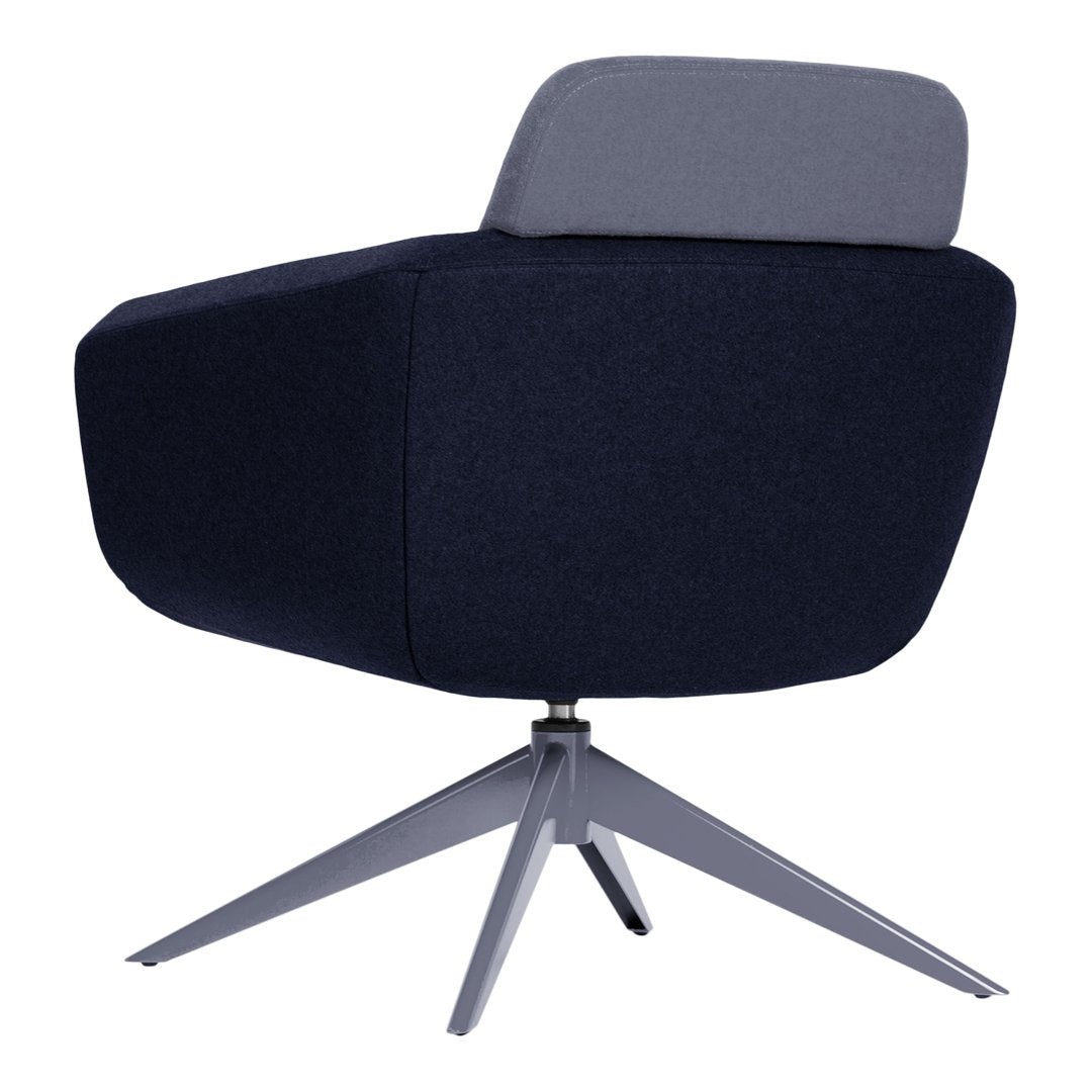 Arca Lounge Armchair - Steel Base