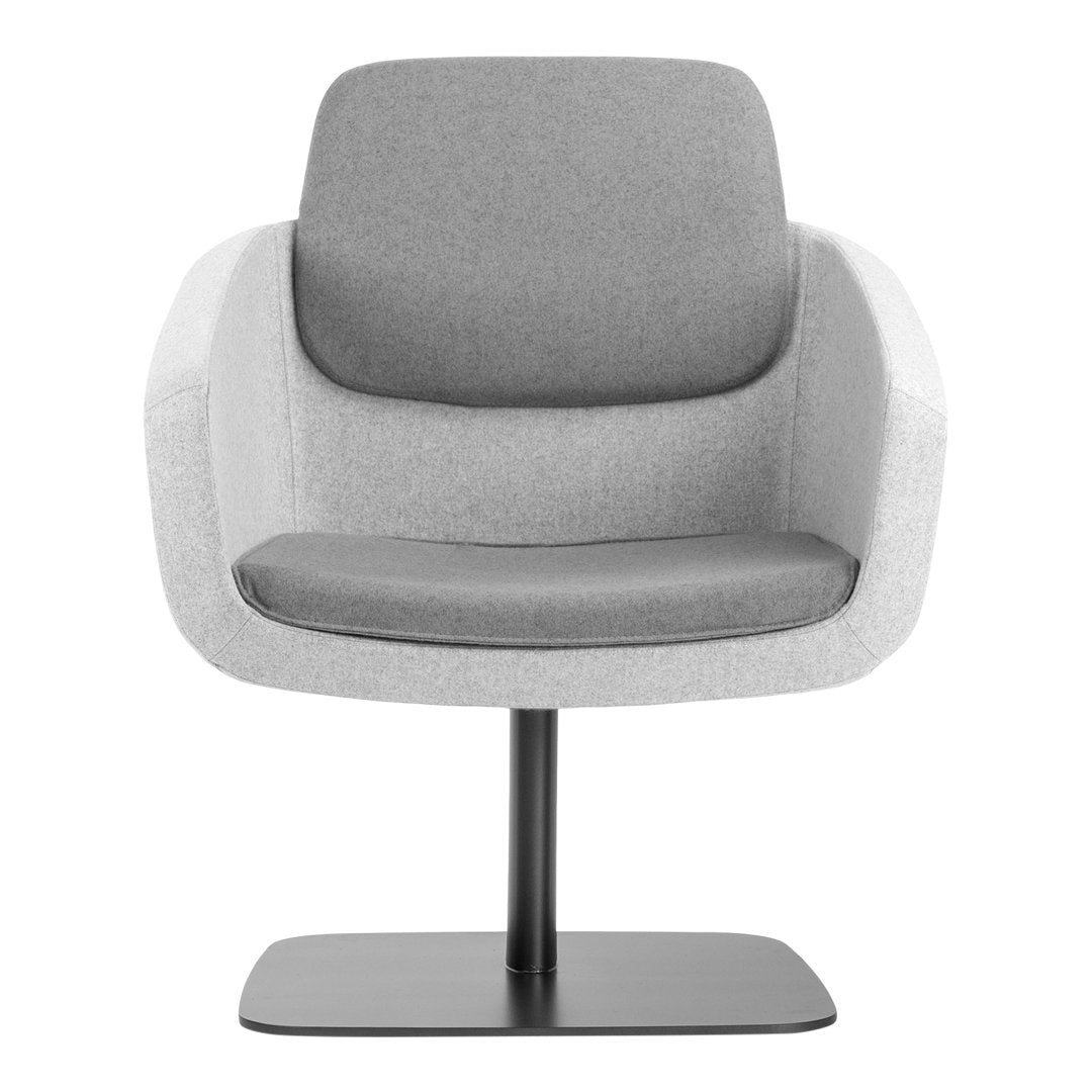 Arca Lounge Armchair - Plate Base
