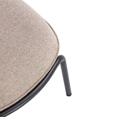 Ulis 2158 Footstool w/ Metal Base - Upholstered