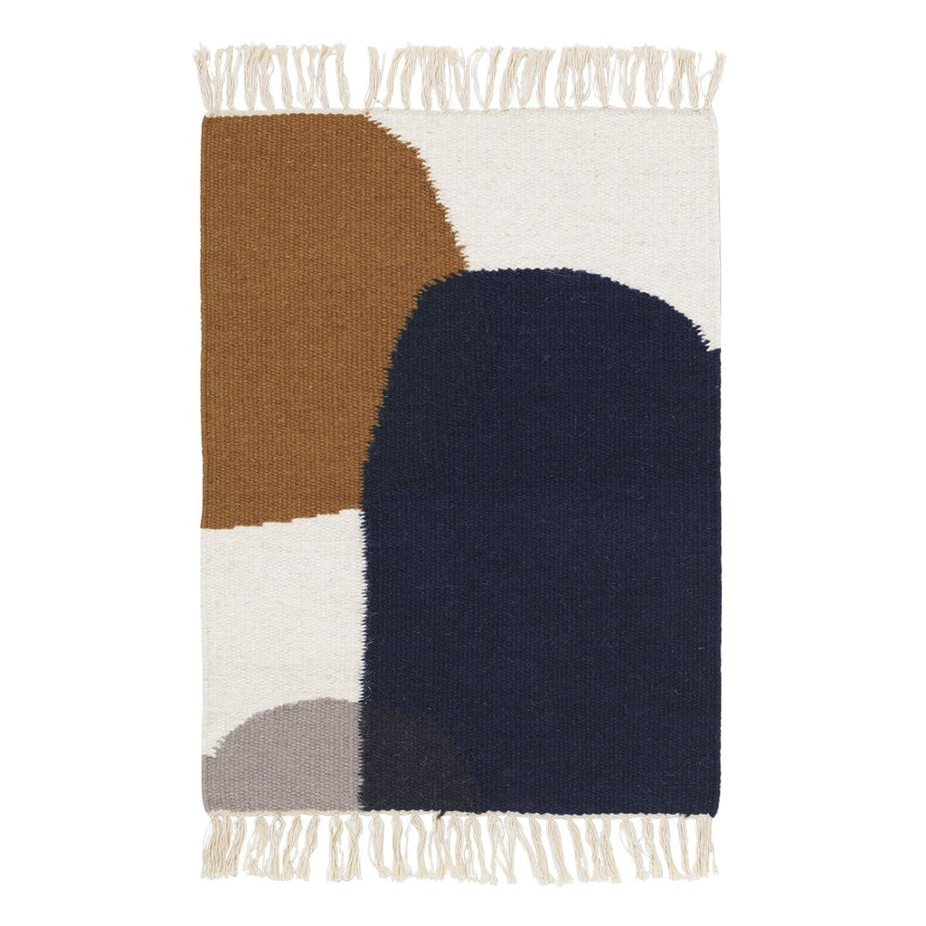 Boarders Kelim Hand-Woven Wool and Cotton Rug 2