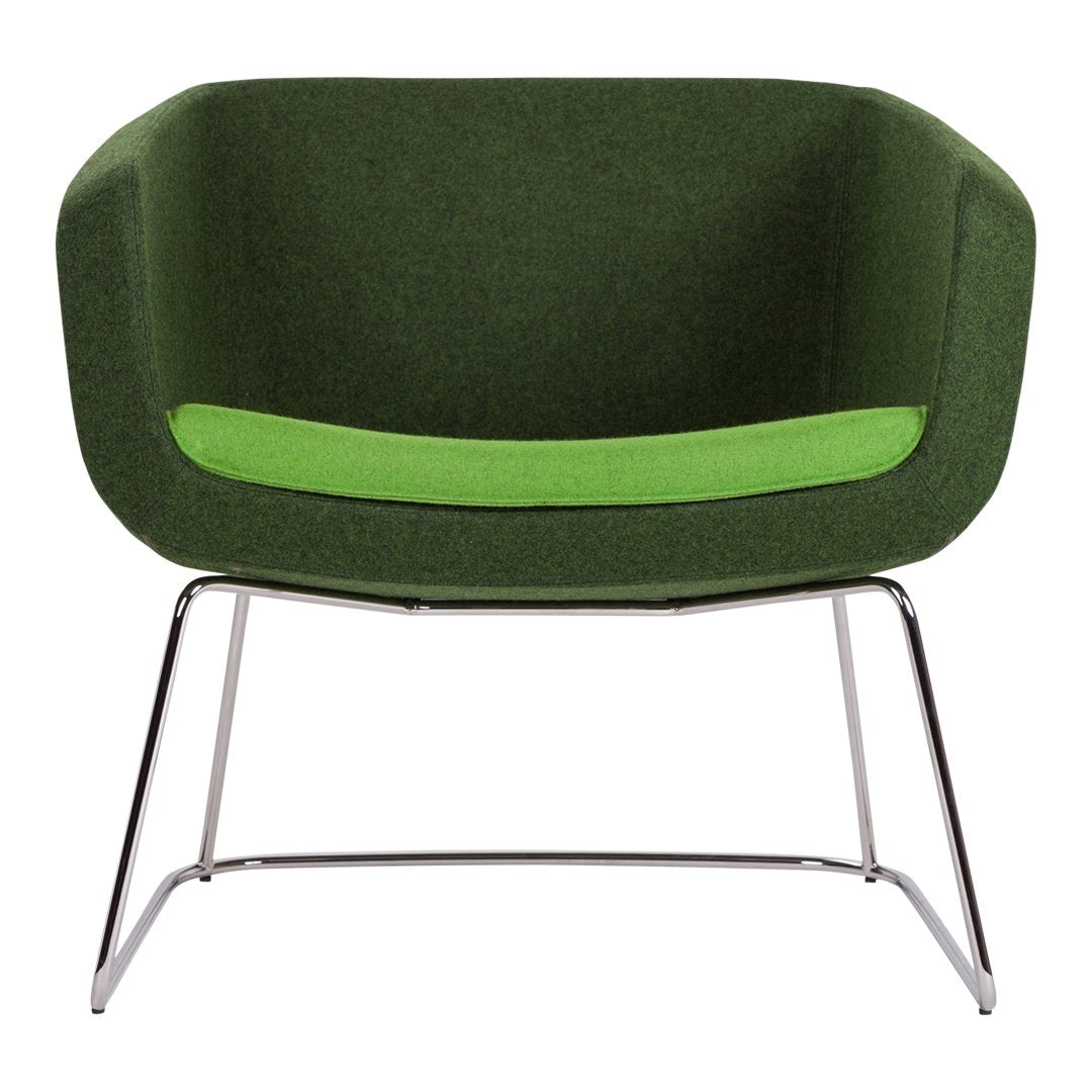 Arca Lounge Armchair - Sled Base