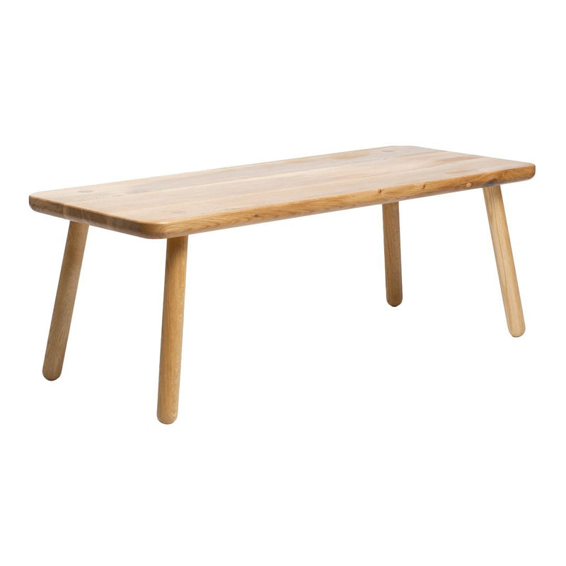 Light natural wood coffee table with a smooth, minimalist design and clean lines. Perfect for modern interiors.