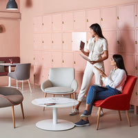 Noom Series 10 Lounge Armchair - Conical Wood Legs