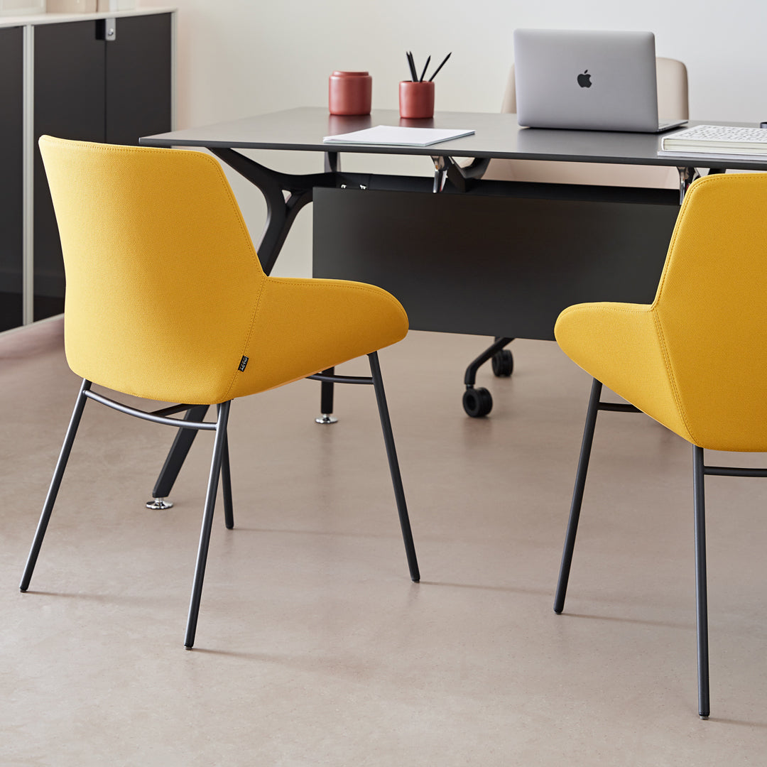 Noom Series 30 Armchair w/ French Seams - Metal Legs