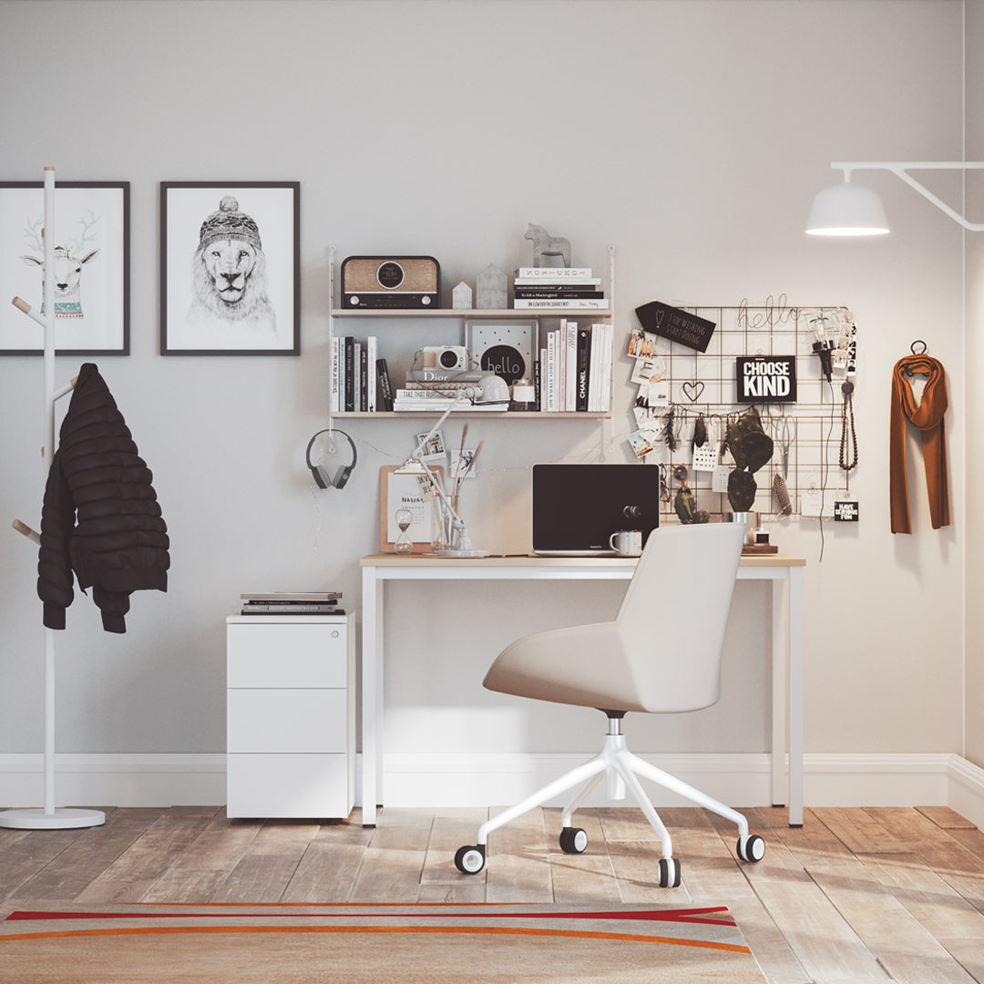 Noom Series 30 Armchair w/ French Seams - 4-Star Swivel Base w/ Casters