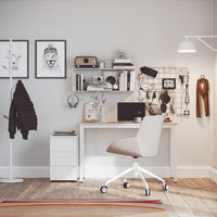 Noom Series 30 Armchair w/ French Seams - 4-Star Swivel Base w/ Casters