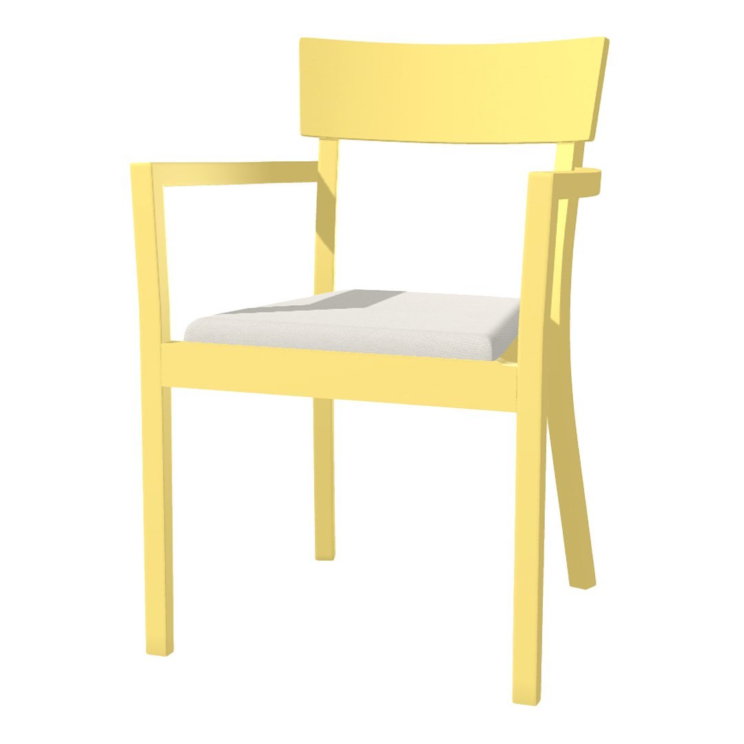 Bergamo Armchair - Seat Upholstered - Beech Pigment Frame