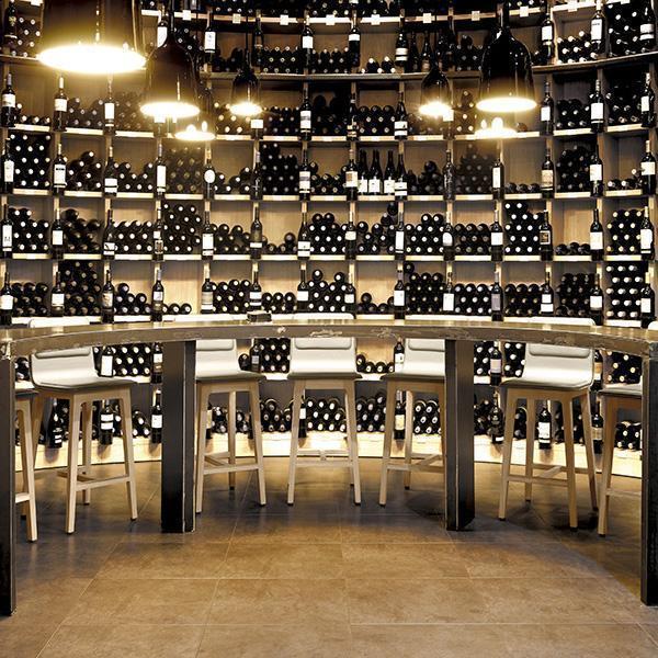 Laia High Back Bar Stool - Fully Upholstered