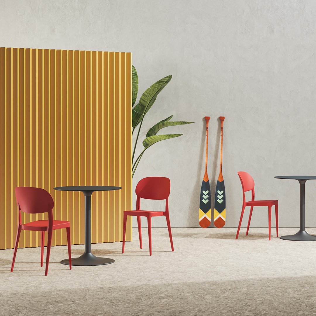 Amy Outdoor Side Chair - Stackable