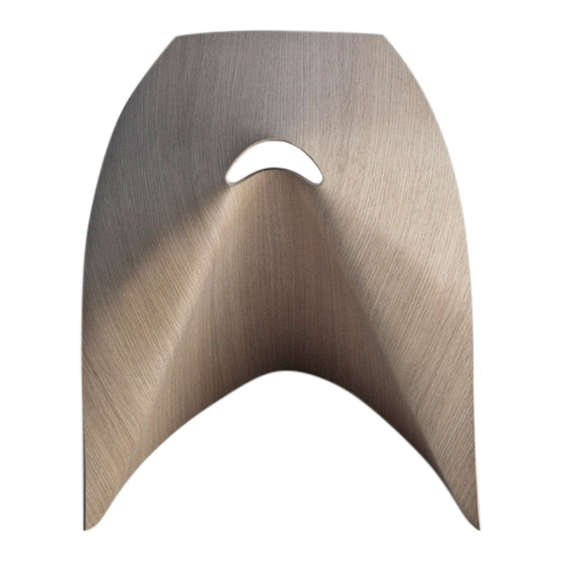 Sleek light wood tone with subtle grain pattern, featuring a modern, curved design. Perfect for contemporary decor.