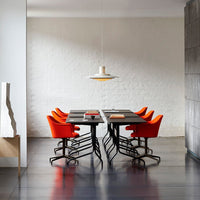 Rely HW46 Armchair - 4-Star Swivel Base w/ Return