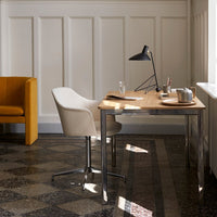 Rely HW46 Armchair - 4-Star Swivel Base w/ Return