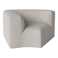 Sophisticated light gray textured sofa with a modern curved design and soft, subtle patterns. Perfect for contemporary spaces.
