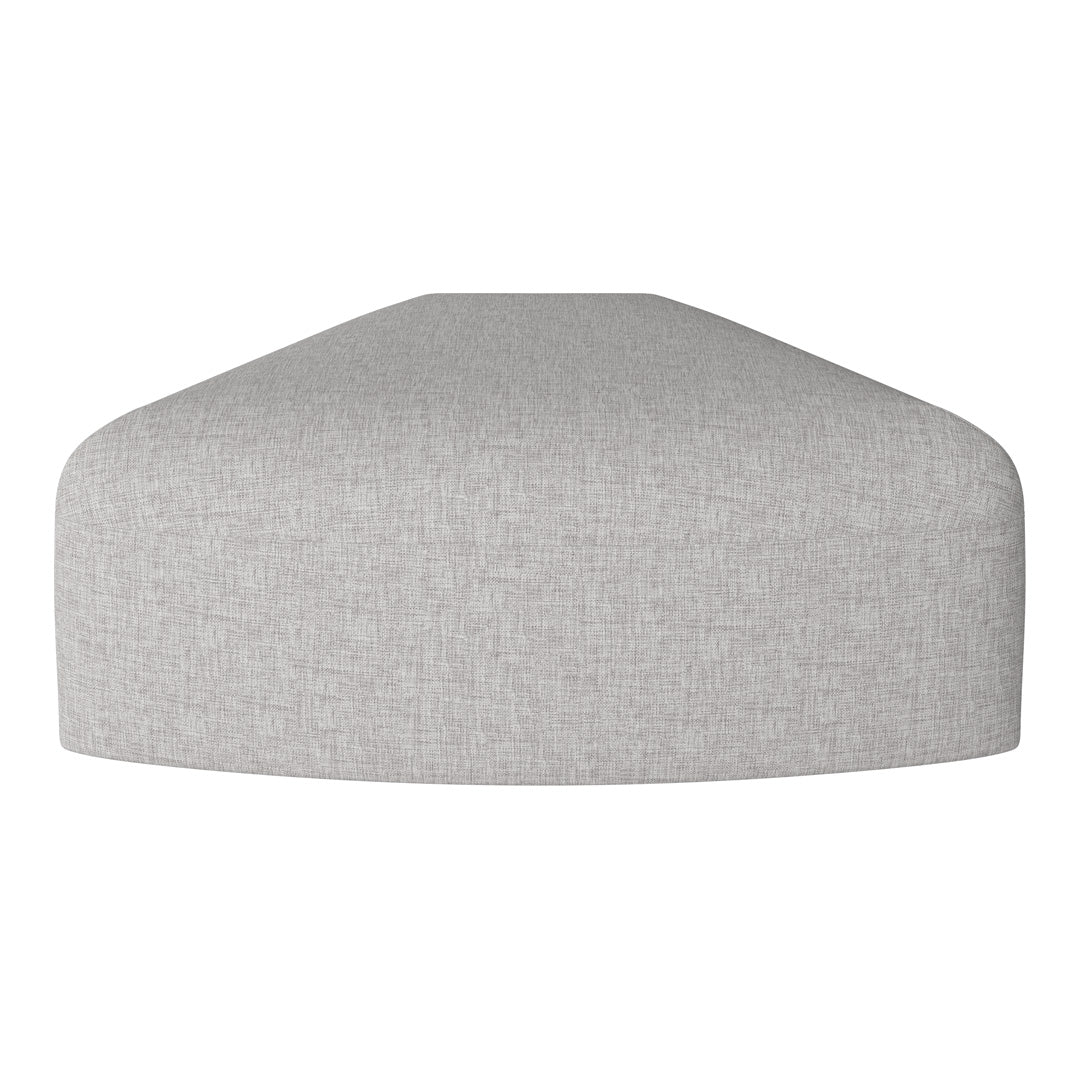 Light gray textured fabric with a subtle heather pattern, offering a modern and versatile aesthetic.