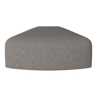 Gray textured fabric with a subtle heather pattern, perfect for modern home decor.