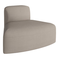 Beige chaise lounge with subtle textured stripes for added elegance and style. Perfect for modern interiors.