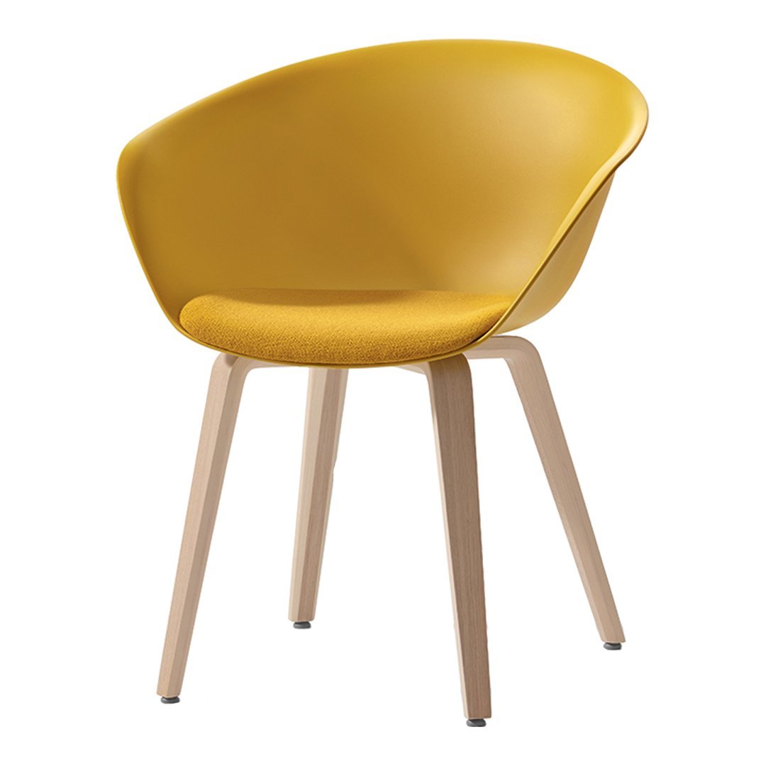 Duna 02 – Wood Base – Seat Upholstered