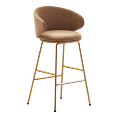 Belle Bar Stool w/ Arms - Upholstered