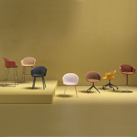 Mani Armshell Armchair - Spider Base - Upholstered