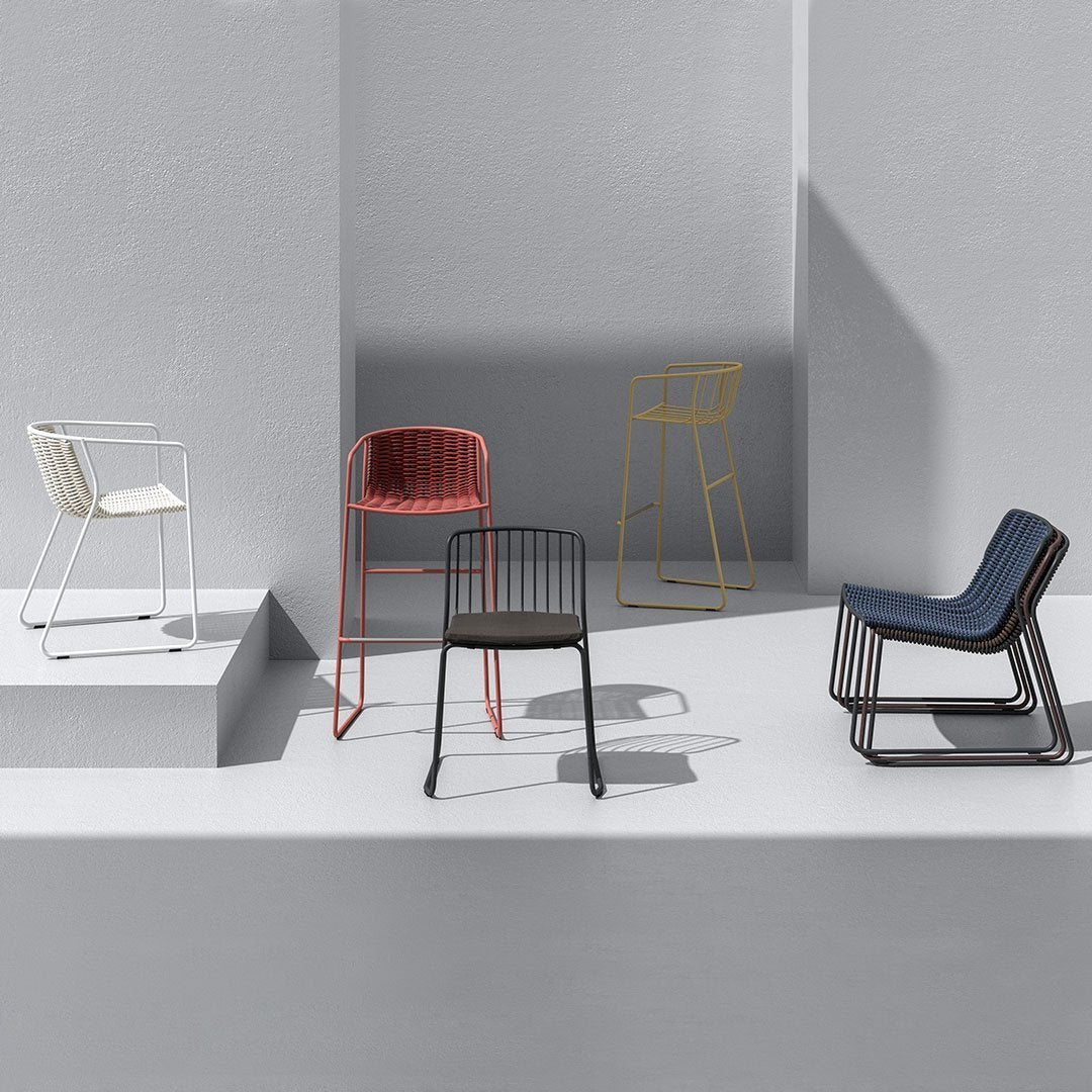 Randa Nude Outdoor Bar Stool w/ Arms