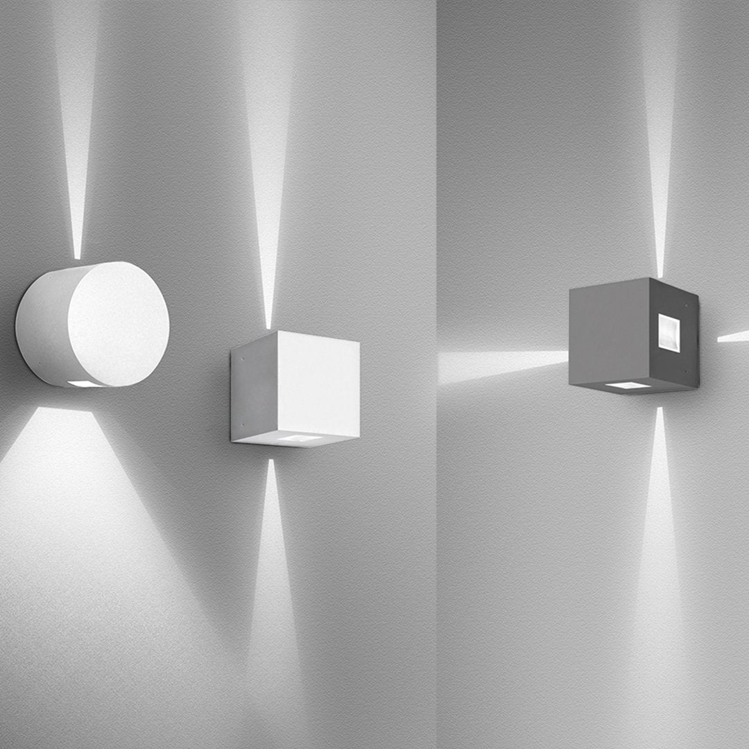 Effetto 2 Beam Square Outdoor Wall Light
