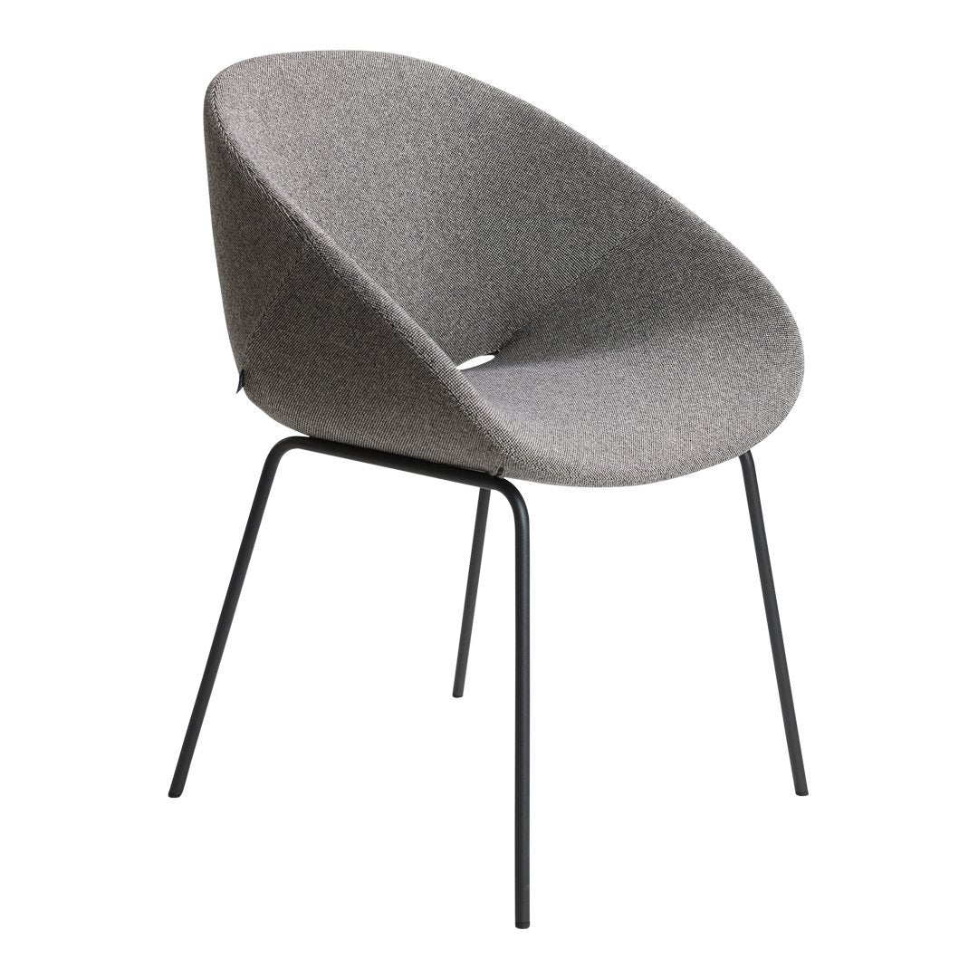 Beso Armchair - 4 Legged, Steel Base
