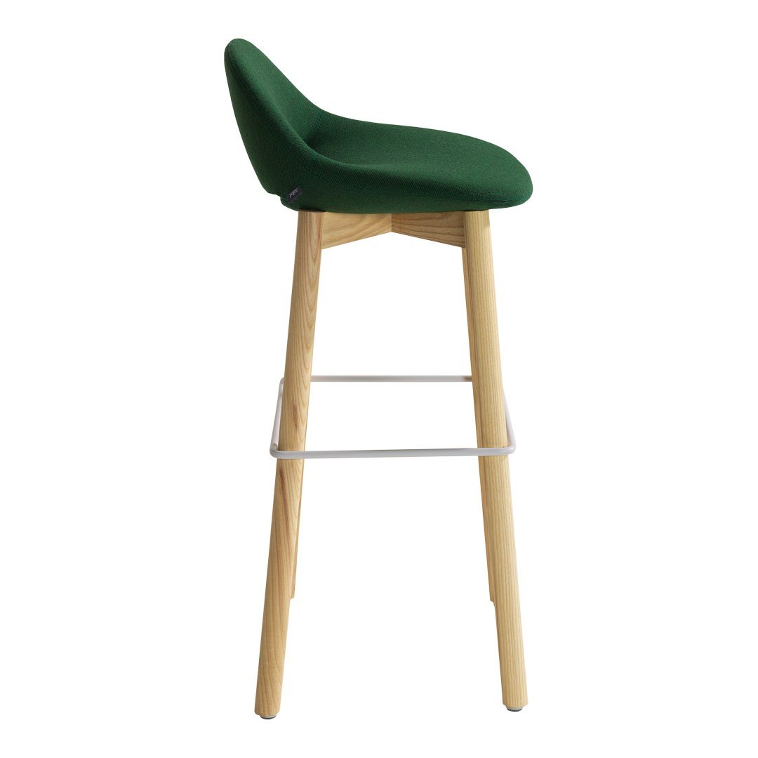 Beso Barstool - 4 Legged, Wood Base