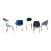 Beso Barstool - 4 Legged, Wood Base